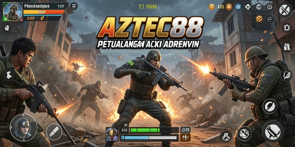 Tangkapan layar gameplay AZTEC88 dengan aksi seru dan mendebarkan.
