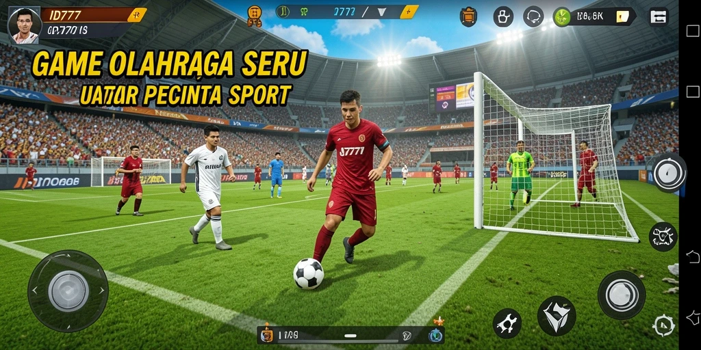 Tampilan gameplay seru dalam ID777 dengan karakter olahraga yang dinamis.