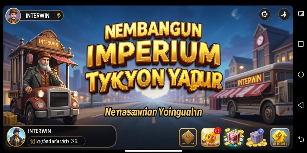 Screenshot INTERWIN menampilkan pengalaman seru dalam membangun bisnis Tycoon.