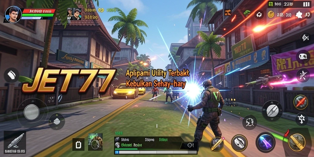 Tampilan antarmuka JET77 yang modern dan intuitif.